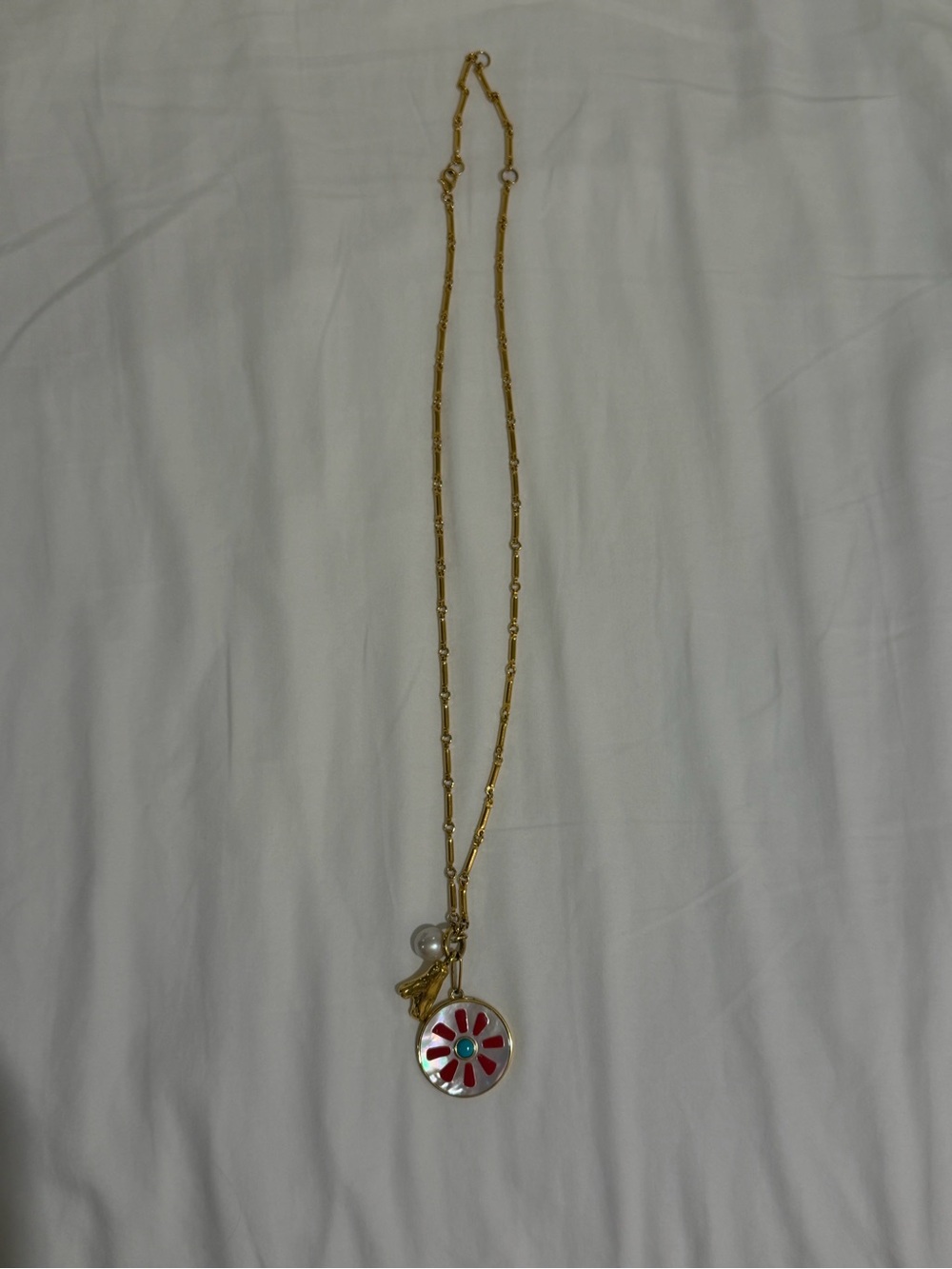 Lizzie Fortunato Pendant Charm Necklace